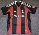 2024-25 Mens Fulham  away black  red  Soccer Jersey