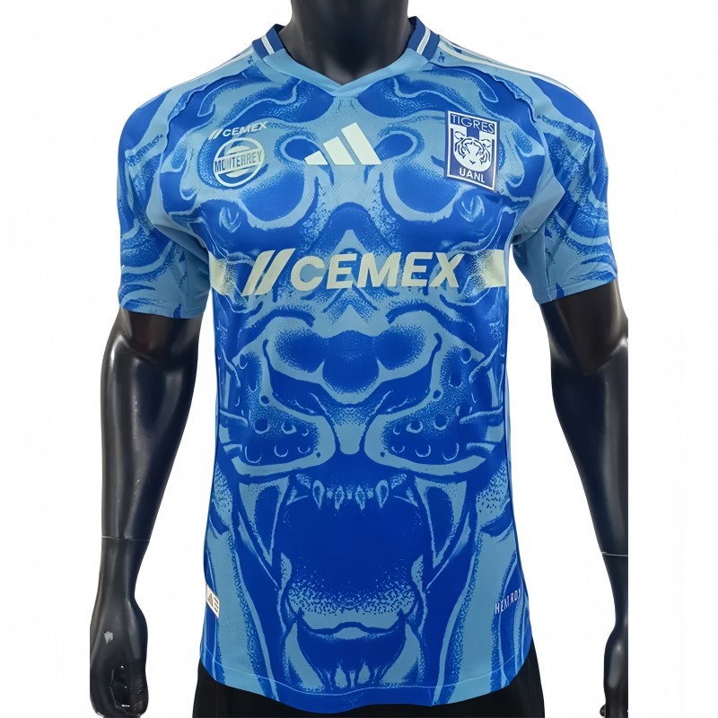 2025-26 Mens Tigres UANL away blue  Player version soccer jersey