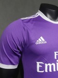 2016-2017 Mens Real Madrid Away Player Version Retro Soccer Jersey