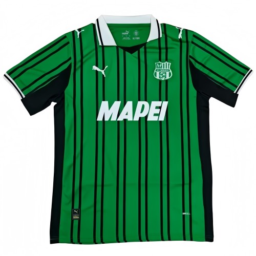 2025-26 Mens Sassuolo Home green Fans Soccer Jersey