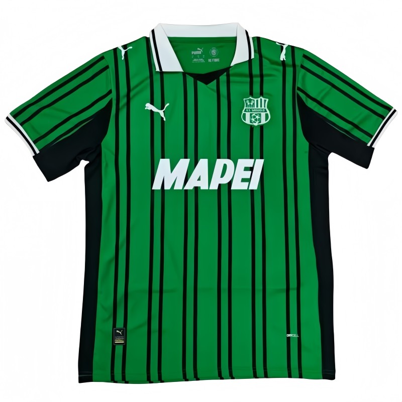 2025-26 Mens Sassuolo Home green Fans Soccer Jersey