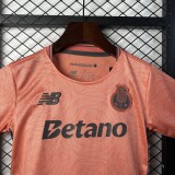 2025-26 Kids FC Porto away orange soccer Jersey