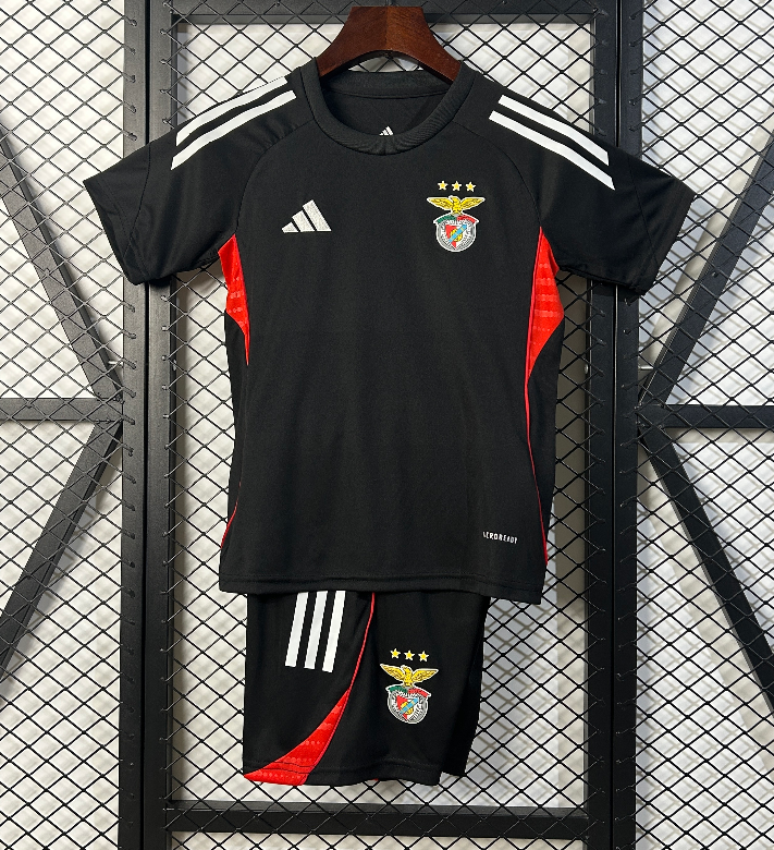2025-26 KIDS Benfica Black  soccer Jersey