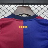 2025-26 Kids Barcelona home soccer jersey