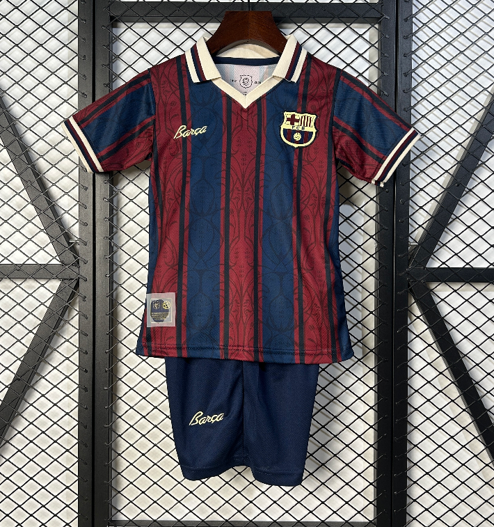 2025-26 Kids Barcelona  125th Anniversary  soccer jerseys