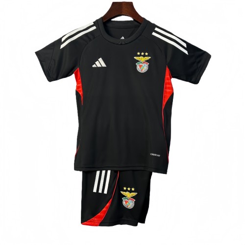 2025-26 KIDS Benfica Black  soccer Jersey