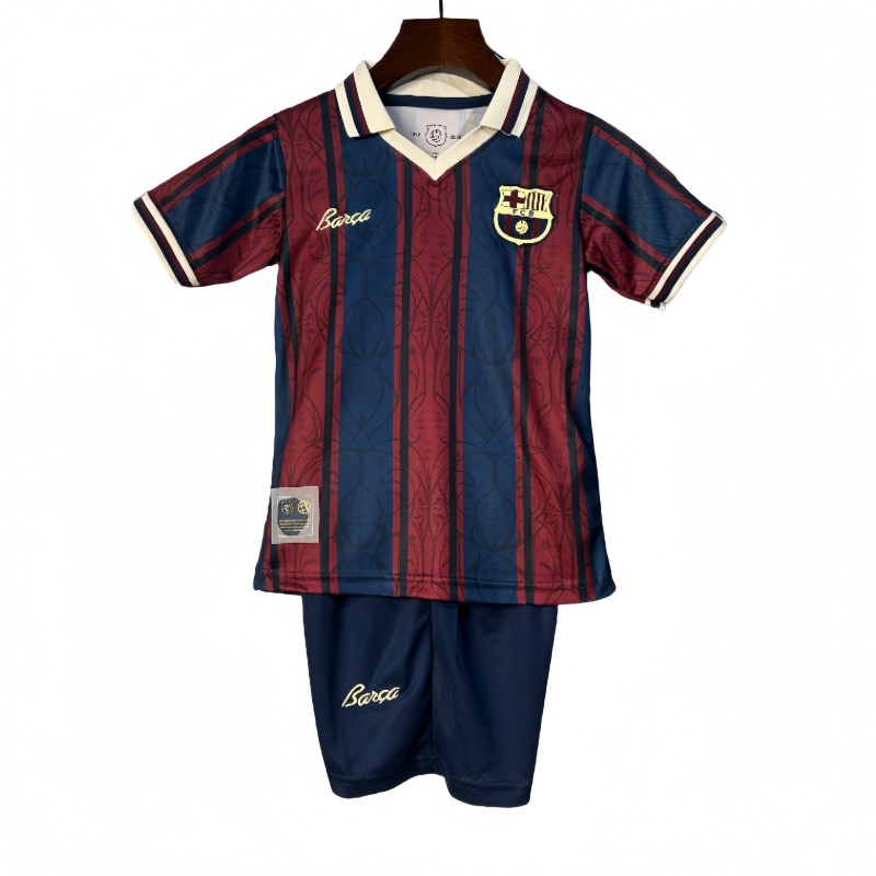 2025-26 Kids Barcelona  125th Anniversary  soccer jerseys
