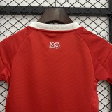 2025-26 Kids Internacional red home soccer Jersey