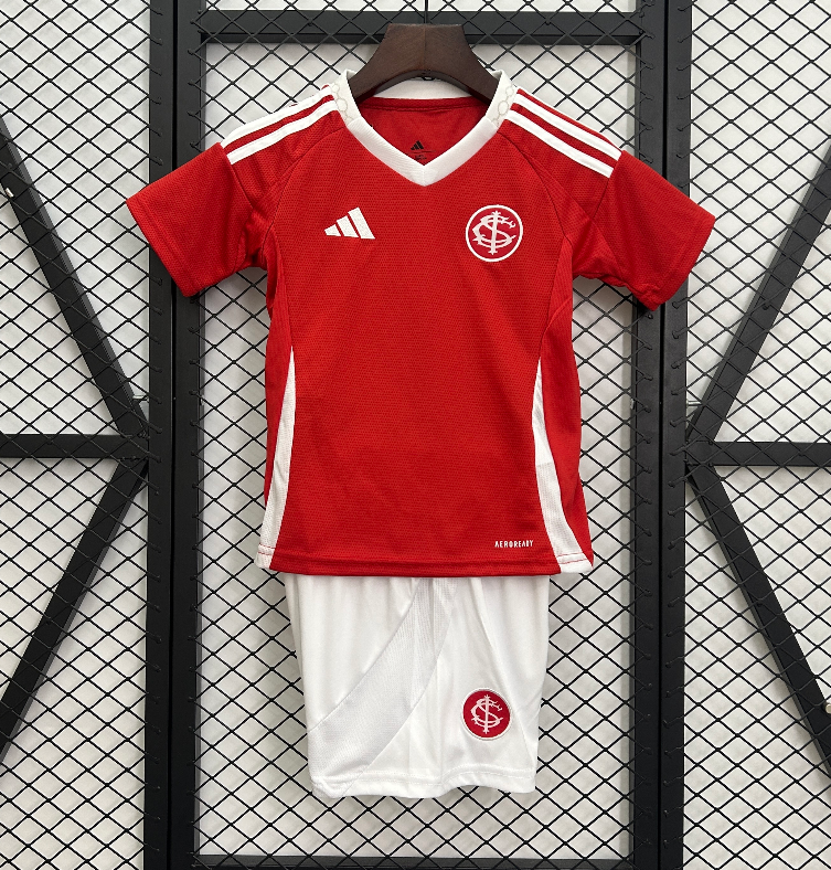 2025-26 Kids Internacional red home soccer Jersey