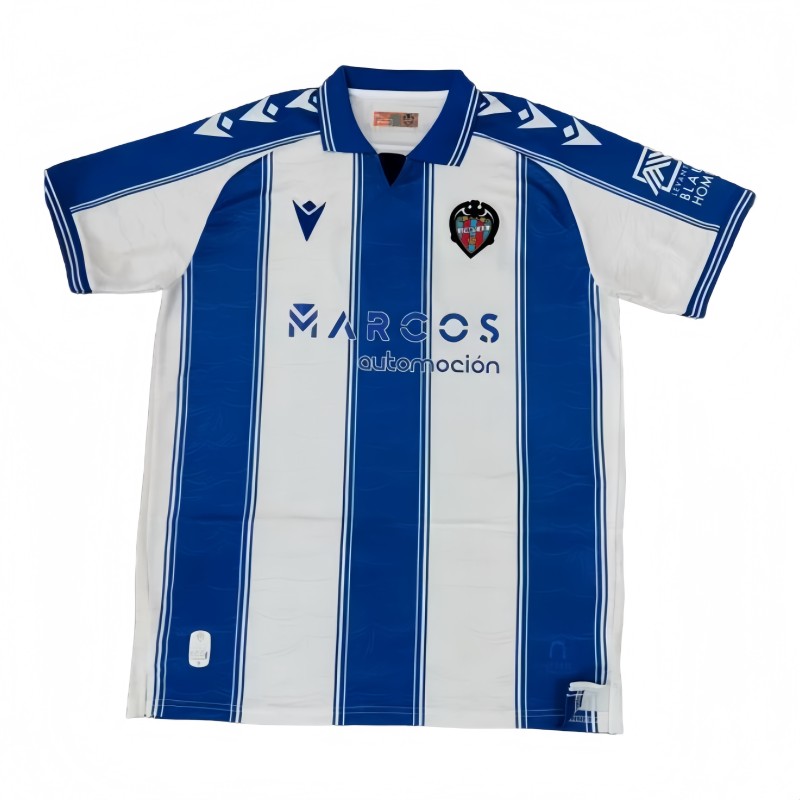 2025-26 Mens Levante UD away blue white Fans Soccer Jersey