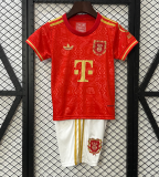 2025/26 Kids  Bayern Munich 125th Anniversary Edition red  jersey