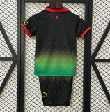 2025-26 Kids AC Milan Co-Branded Edition black soccer jersey