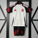 2025-26 Kids Flamengo away soccer Jersey