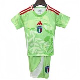 2025-26 Kids Italy Away  green  Soccer Jersey
