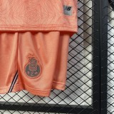 2025-26 Kids FC Porto away orange soccer Jersey