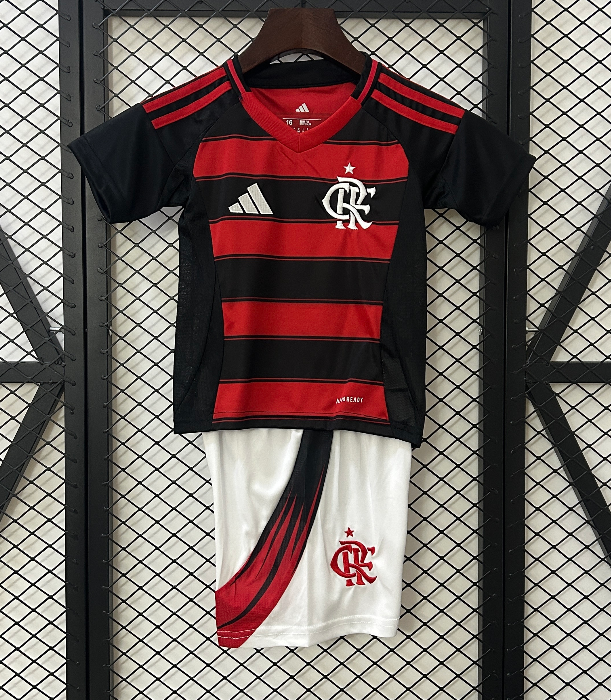 25-26 Flamengo Home Kids Soccer Jersey