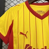 2025-26 Kids  RC Lens home yellow  soccer Jersey