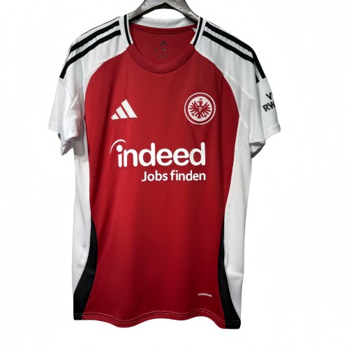 2025-26 Mens Frankfurt  home white red Soccer Jersey