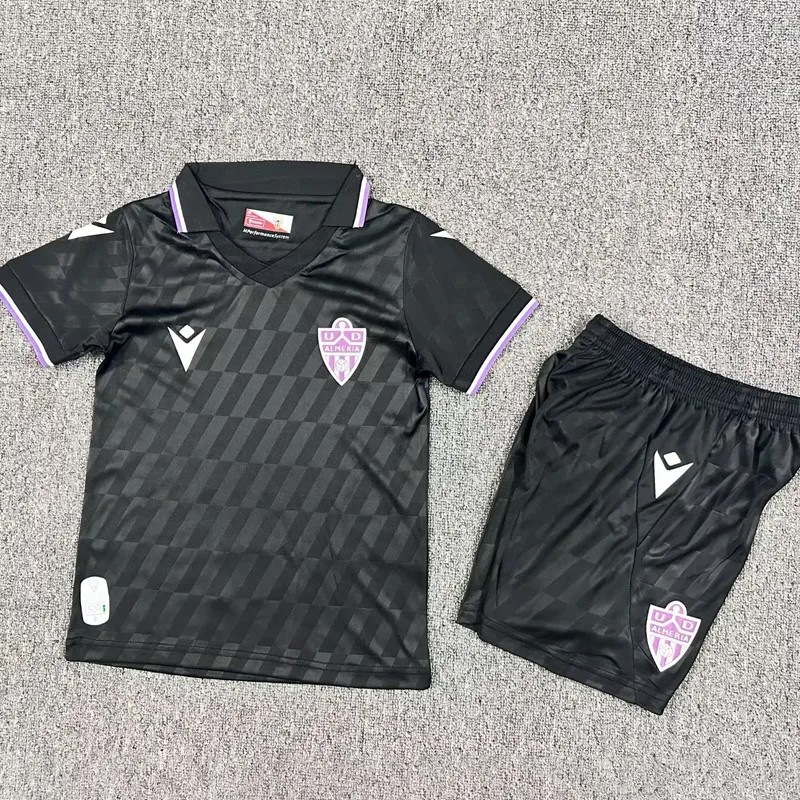 2025-26 Kids UD Almeria Third Away black Soccer Jersey