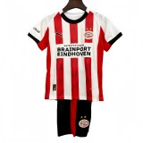 2025/26 Kids Eindhoven home white soccer jersey