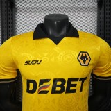 2025-26 Mens  Wolves  home  Player version soccer Jersey