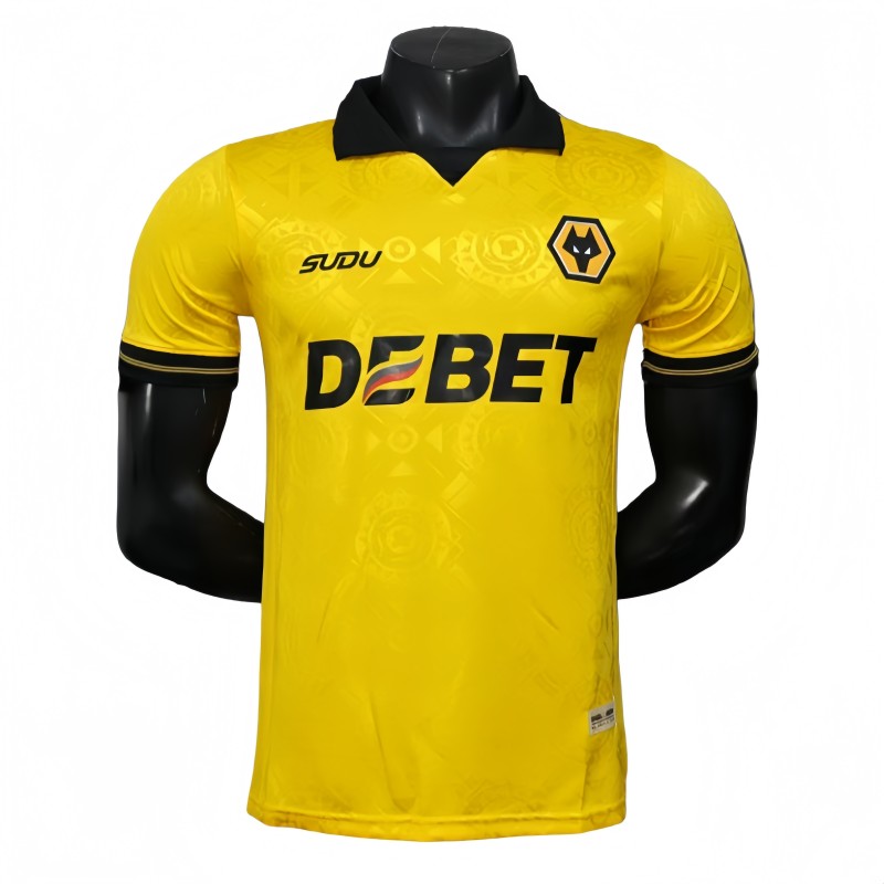 2025-26 Mens  Wolves  home  Player version soccer Jersey