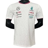 2024 F1 Formula One Mercedes White Racing Suit(圆领)