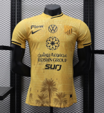 2025-26 Mens Ittihad yellow  Player version soccer jersey