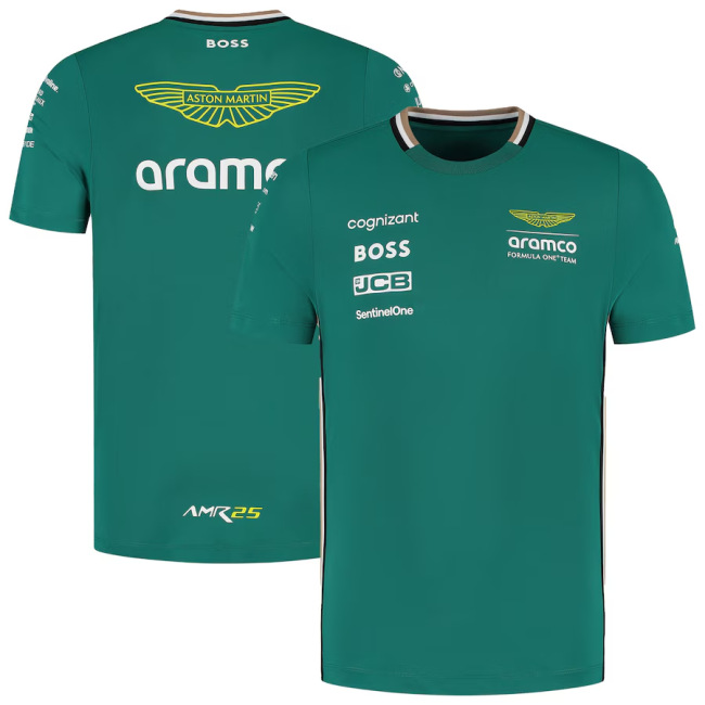 2024 F1 Aston Martin T-Shirts Racing Suit (圆领)