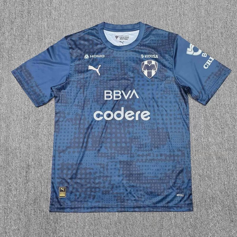 2025-26 Mens Monterrey blue Soccer Jersey