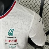 2024 F1 Formula One Mercedes White Racing Suit(圆领)