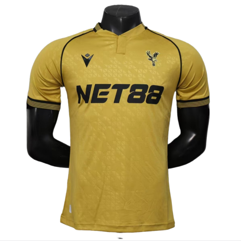 2025-26 Mens Crystal Palace  yellow away  Player version Soccer Jersey