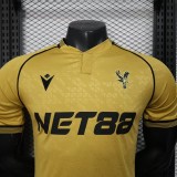 2025-26 Mens Crystal Palace  yellow away  Player version Soccer Jersey