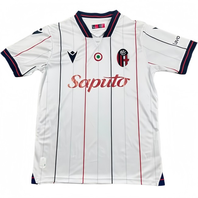 2025-26 Mens Bologna Away white Soccer Jersey