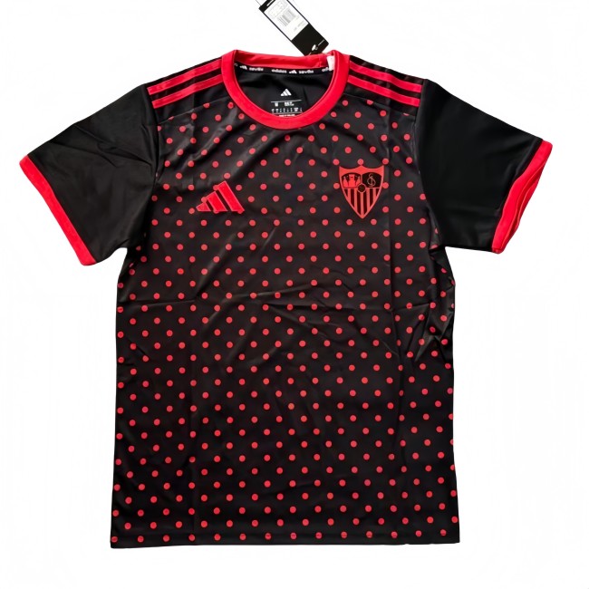 2025-26 Mens Sevilla  Black  soccer Jersey