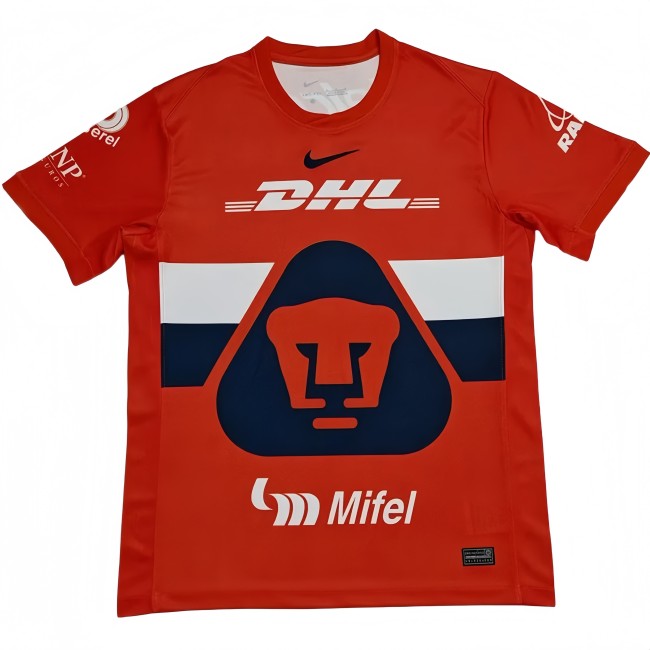 2025/26 Mens Pumas UNAM  Orange Red Goalkeeper Soccer Jersey