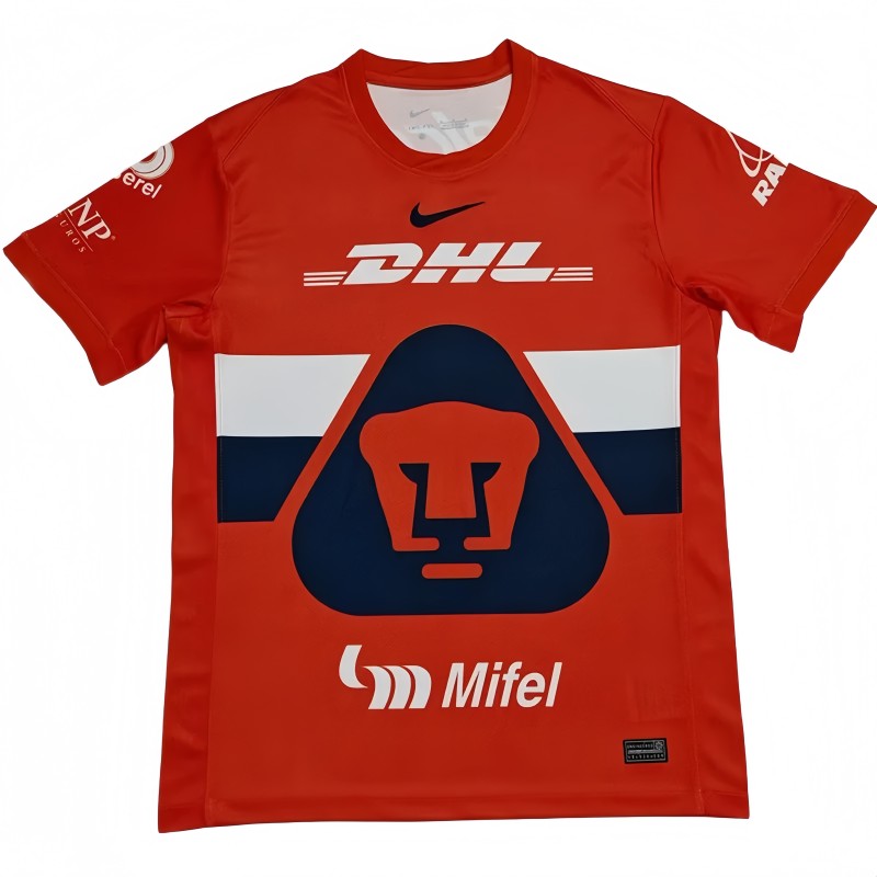 2025/26 Mens Pumas UNAM  Orange Red Goalkeeper Soccer Jersey