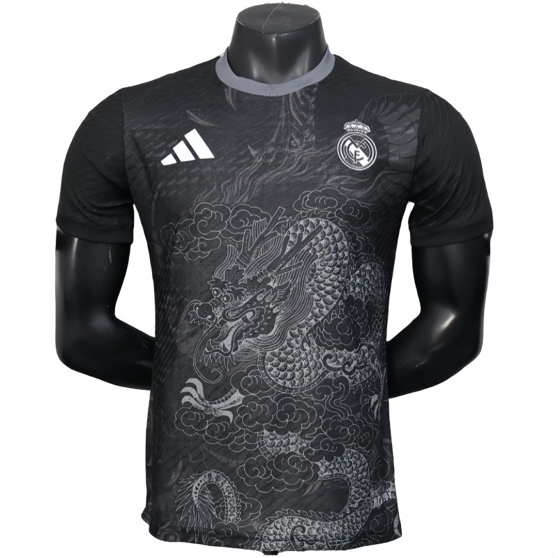 2025-26 Mens Real Madrid black  Player Special Edition soccer jersey
