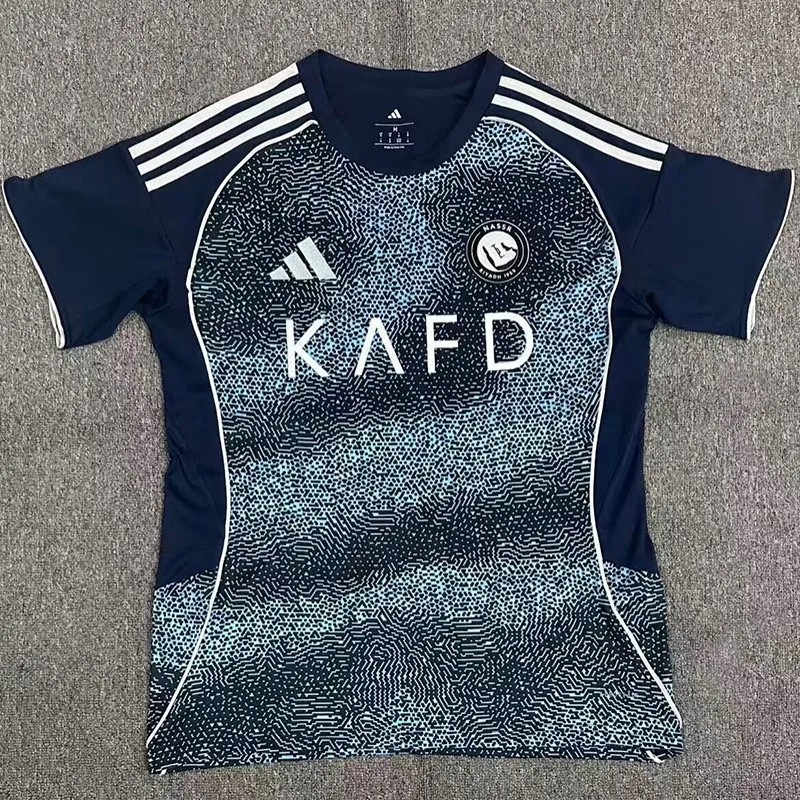 2025-26 Mens Al-Nassr away  blue soccer Jersey