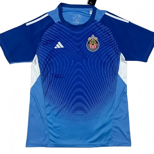 2025-26 Mens Chivas Blue GoalKeeper Soccer Jersey