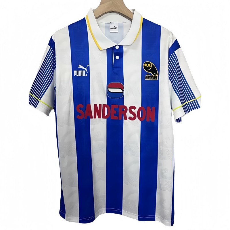 1993-1995 Mens Sheffield Wednesday Home Retro Soccer Jersey