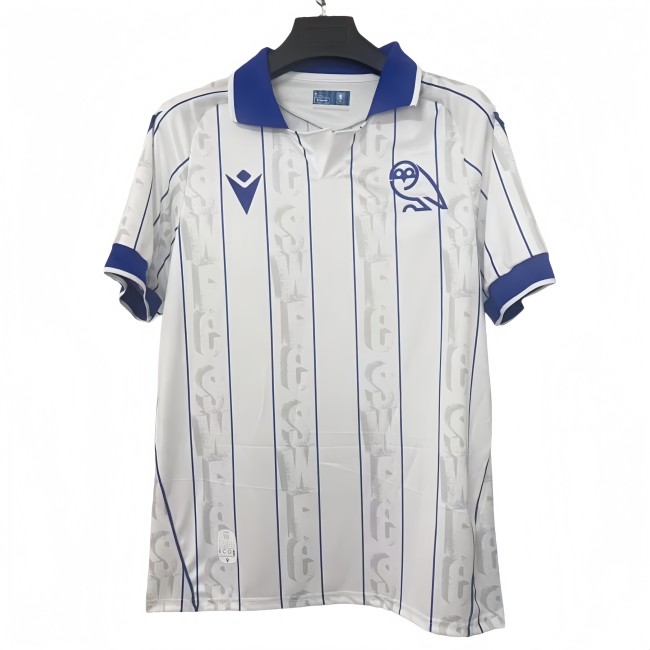 2025-26 Mens  Sheffield Wednesday third away white soccer jersey
