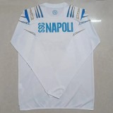 2025/26 Mens Napoli White Blue  Long Sleeve  soccer jersey