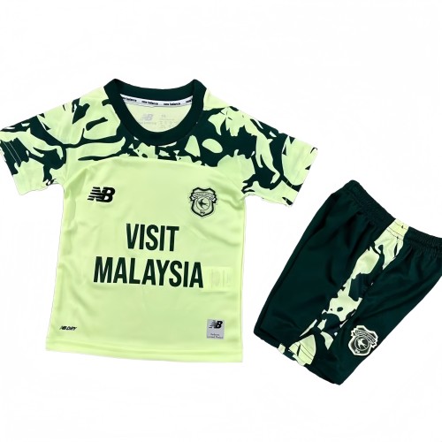 2025-26 Kids Cardiff City away soccere jersey