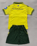 2025-26 Kids Wrexham FC away  yellow soccer jersey