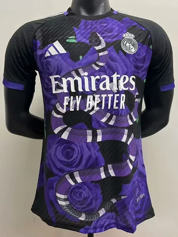 2025-26 Mens Real Madrid  Black Special Edition Player Version soccer jersey