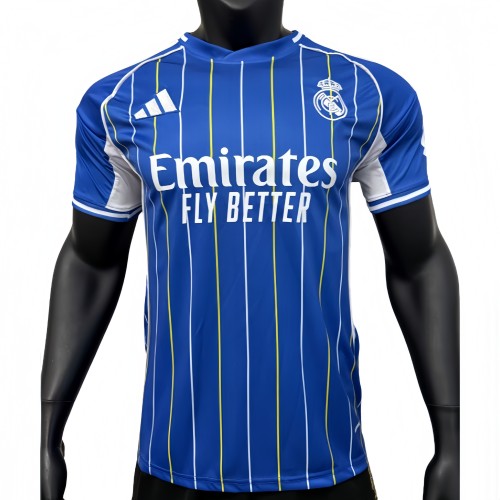2025-26 Mens Real Madrid Player Special edition blue soccer jersey