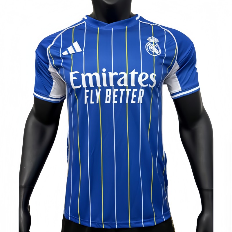 2025-26 Mens Real Madrid Player Special edition blue soccer jersey