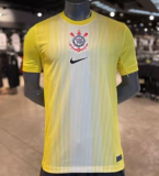 2025-26 Mens Corinthians yellow  Player version Soccer Jersey