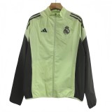 2025-26 Mens Real Madrid green  windbreaker